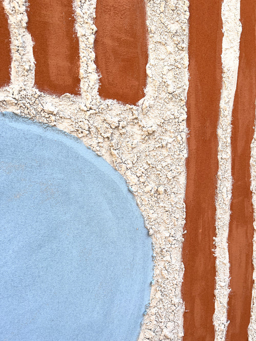 Detail of hand-painted Sweetgreen wall by Parker Heath