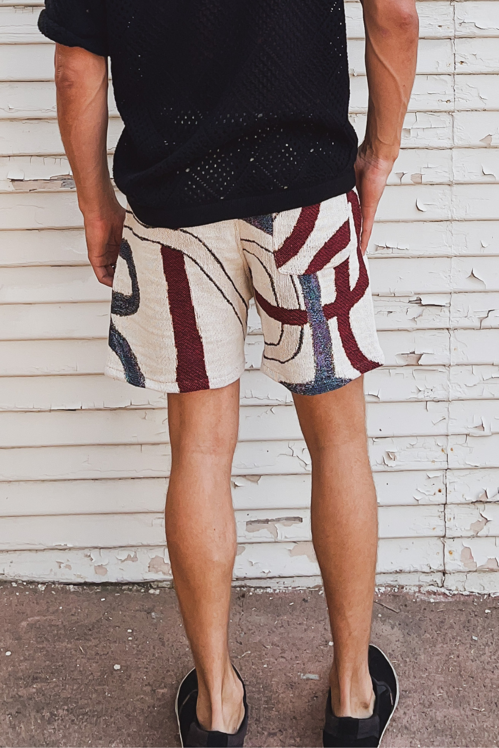 TANGLED JACQUARD WOVEN SHORTS