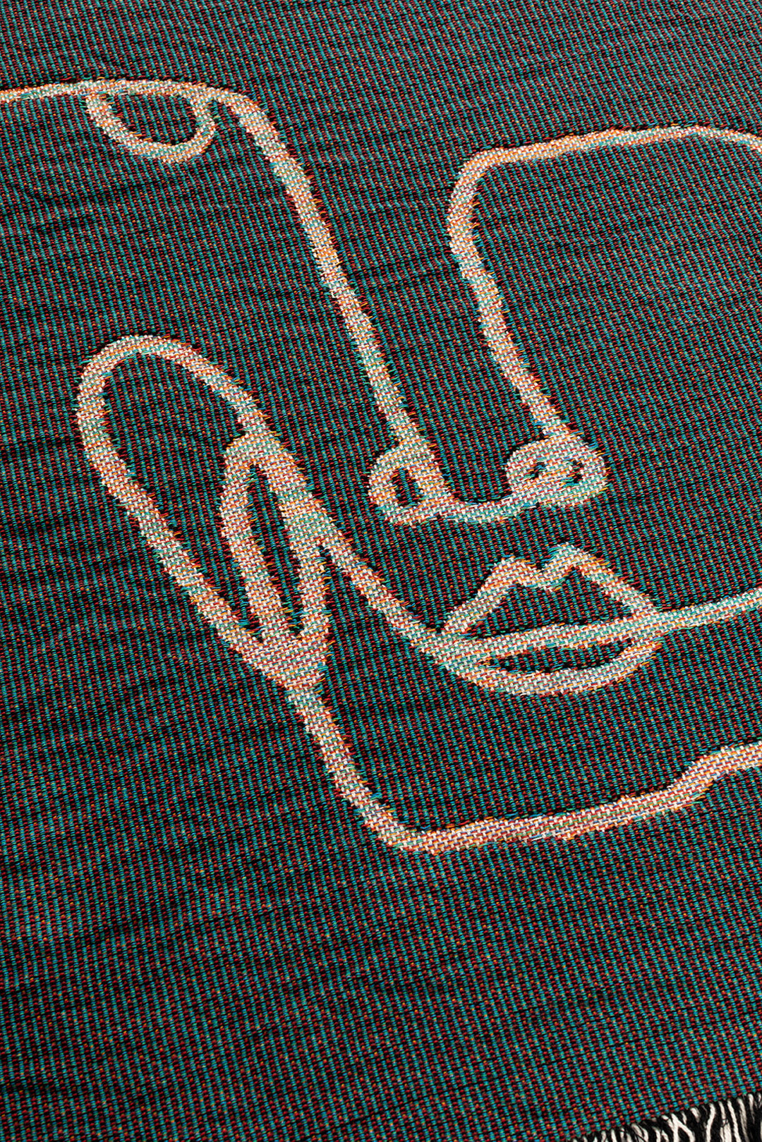 LINEFACES Woven Throw Blanket