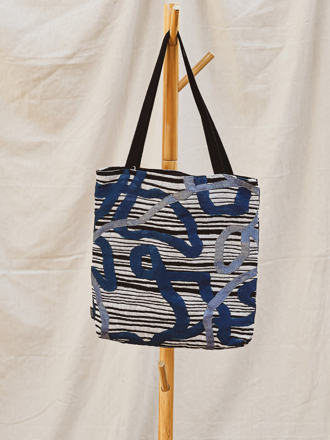 AZULE Jacquard Woven Tote