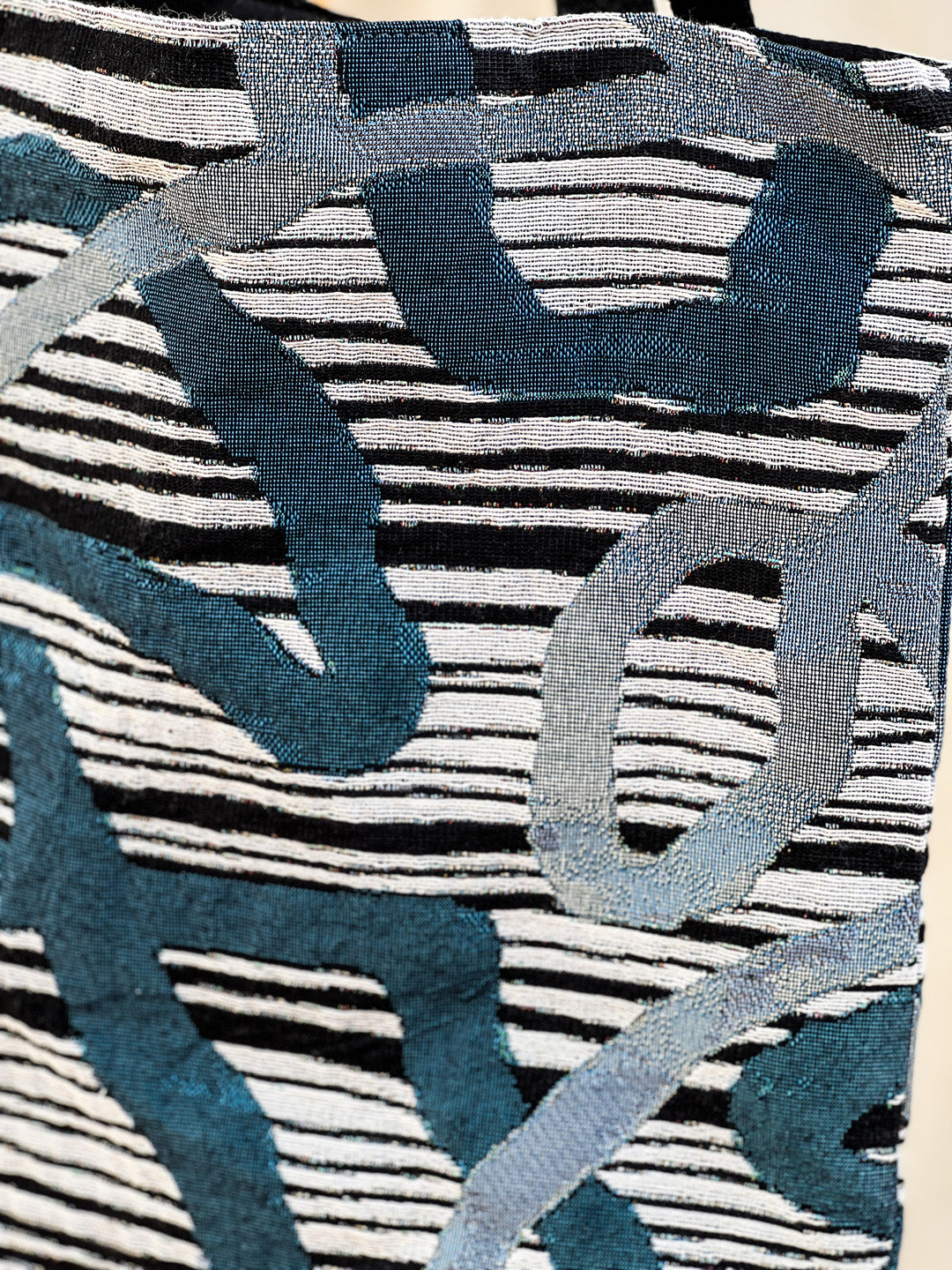 AZULE Jacquard Woven Tote