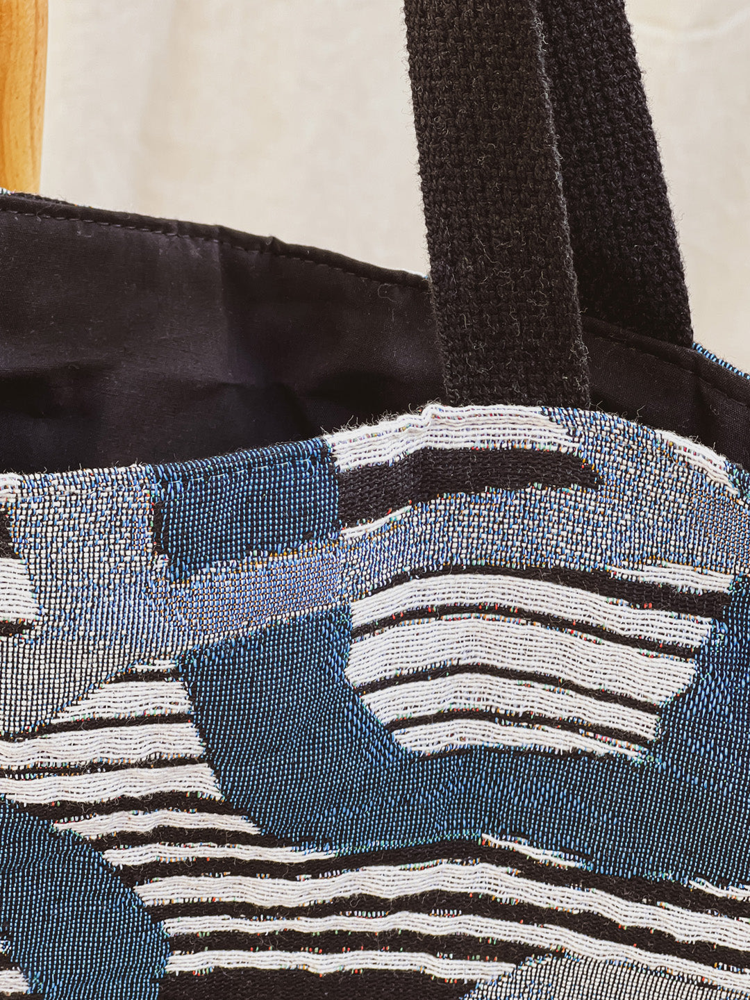 AZULE Jacquard Woven Tote