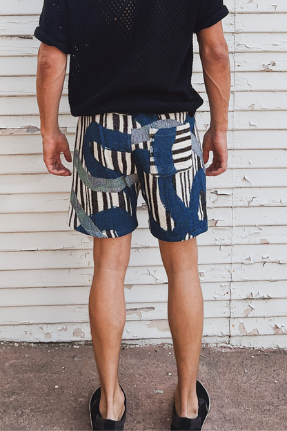 AZULE JACQUARD WOVEN SHORTS
