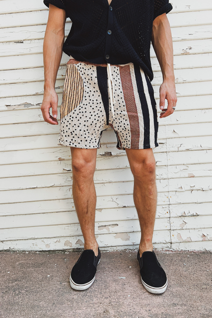 REDSTRIPE JACQUARD WOVEN SHORTS