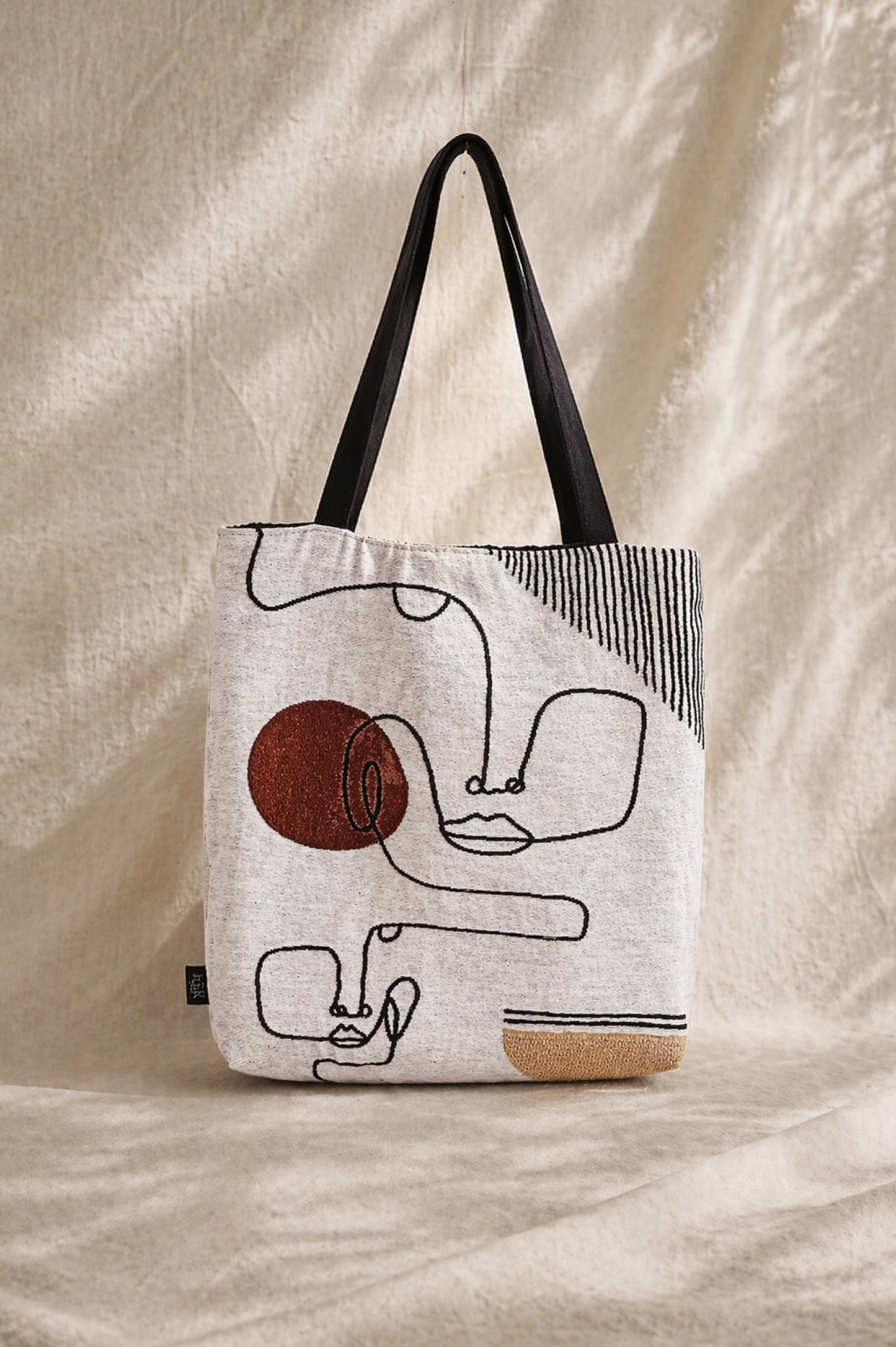 LINEFACES Jacquard Woven Tote