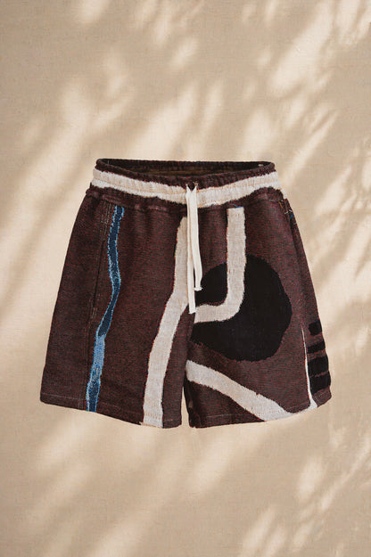 SOUTHWESTERN JACQUARD WOVEN SHORTS